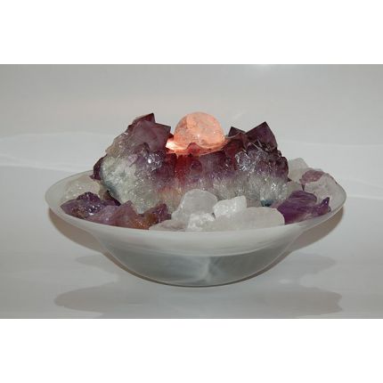 Edelstein Kugelbrunnen Limeira Amethyst