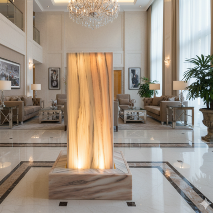 Lichtbrunnen Sölker Marmor Romantic Rose