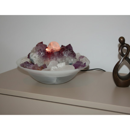 Edelstein Kugelbrunnen Limeira Amethyst