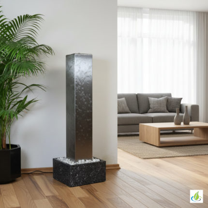 Standbrunnen Edelstahlsäule Talentis 100