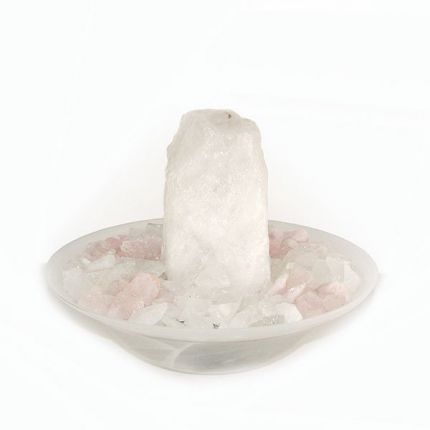 Edelsteinbrunnen Rose Bergkristall