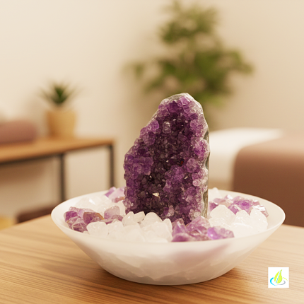Edelsteinbrunnen Rose Amethyst