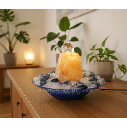 Edelstein Kugelbrunnen Gaia Orange Calcit II