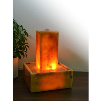 Lichtbrunnen Onyx Marmor Sunshine