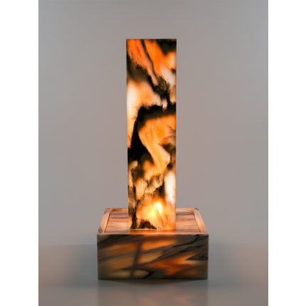 Lichtbrunnen Vangelis Sölker Marmor Schiefer Unikat