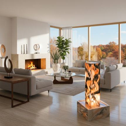 Lichtbrunnen Vangelis S&ouml;lker Marmor Schiefer Unikat