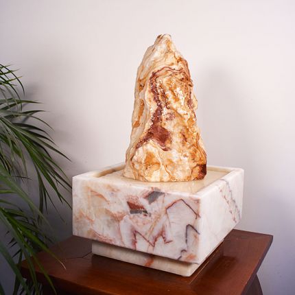 Skulpturbrunnen Onyx Marmor Lisbon I