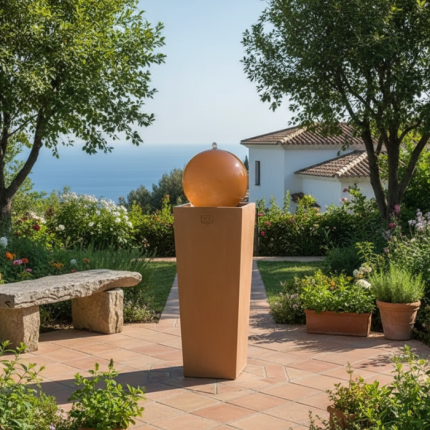 Terracotta Gartenbrunnen Fontana Torre