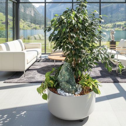 Zimmerbrunnen Lappland Green mit Pflanzen 120