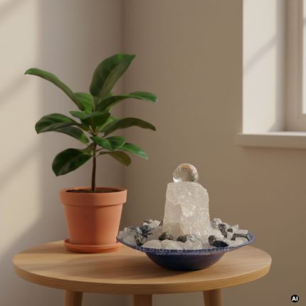 Edelstein Kugelbrunnen Gaia Bergkristall