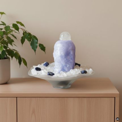 Edelstein Kugelbrunnen Roxana Blauer Calcit