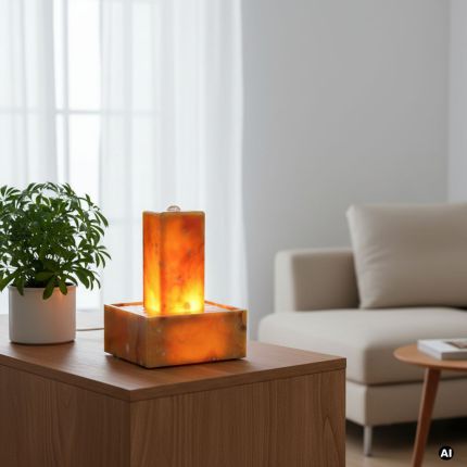 Lichtbrunnen Onyx Marmor Sunshine